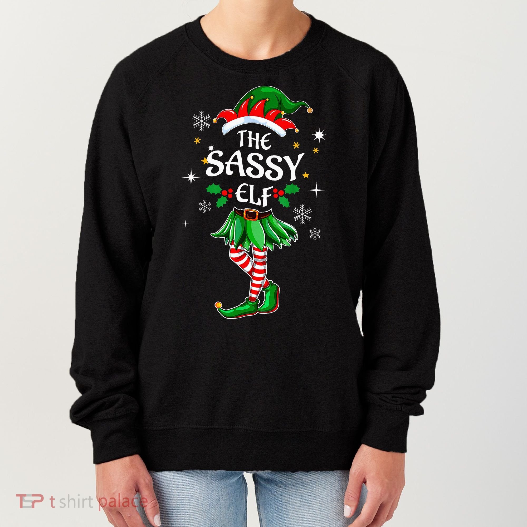 I'm The Sassy Elf Cute Family Christmas Matching  Women's Sweatshirt