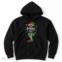 I'm The Sassy Elf Cute Family Christmas Matching  Hoodie thumb 0