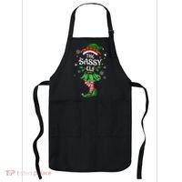 I'm The Sassy Elf Cute Family Christmas Matching  Apron thumb 0