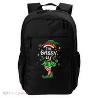 I'm The Sassy Elf Cute Family Christmas Matching  Backpack thumb 0