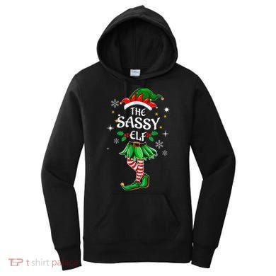 I'm The Sassy Elf Cute Family Christmas Matching  Women's Hoodie