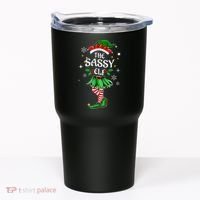 I'm The Sassy Elf Cute Family Christmas Matching  Tumbler thumb 0