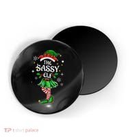 I'm The Sassy Elf Cute Family Christmas Matching  Magnet thumb 0