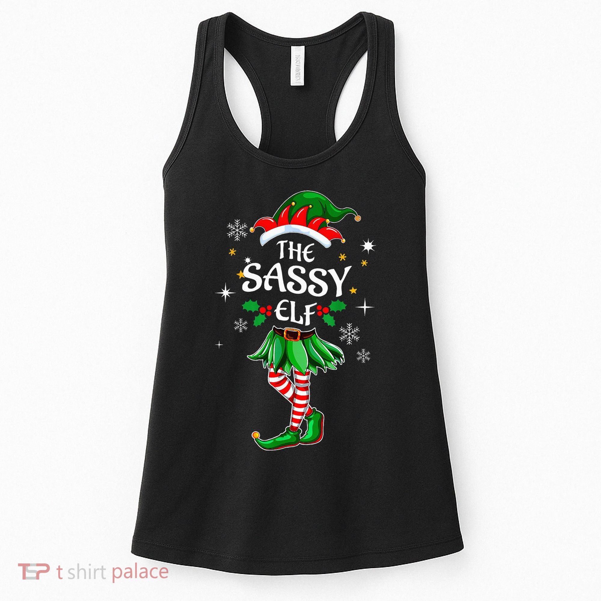 I'm The Sassy Elf Cute Family Christmas Matching  Women's Tank Top