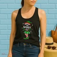 I'm The Sassy Elf Cute Family Christmas Matching  Women's Tank Top thumb 2