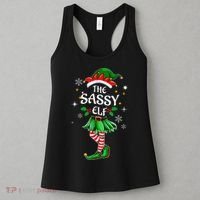 I'm The Sassy Elf Cute Family Christmas Matching  Women's Tank Top thumb 3