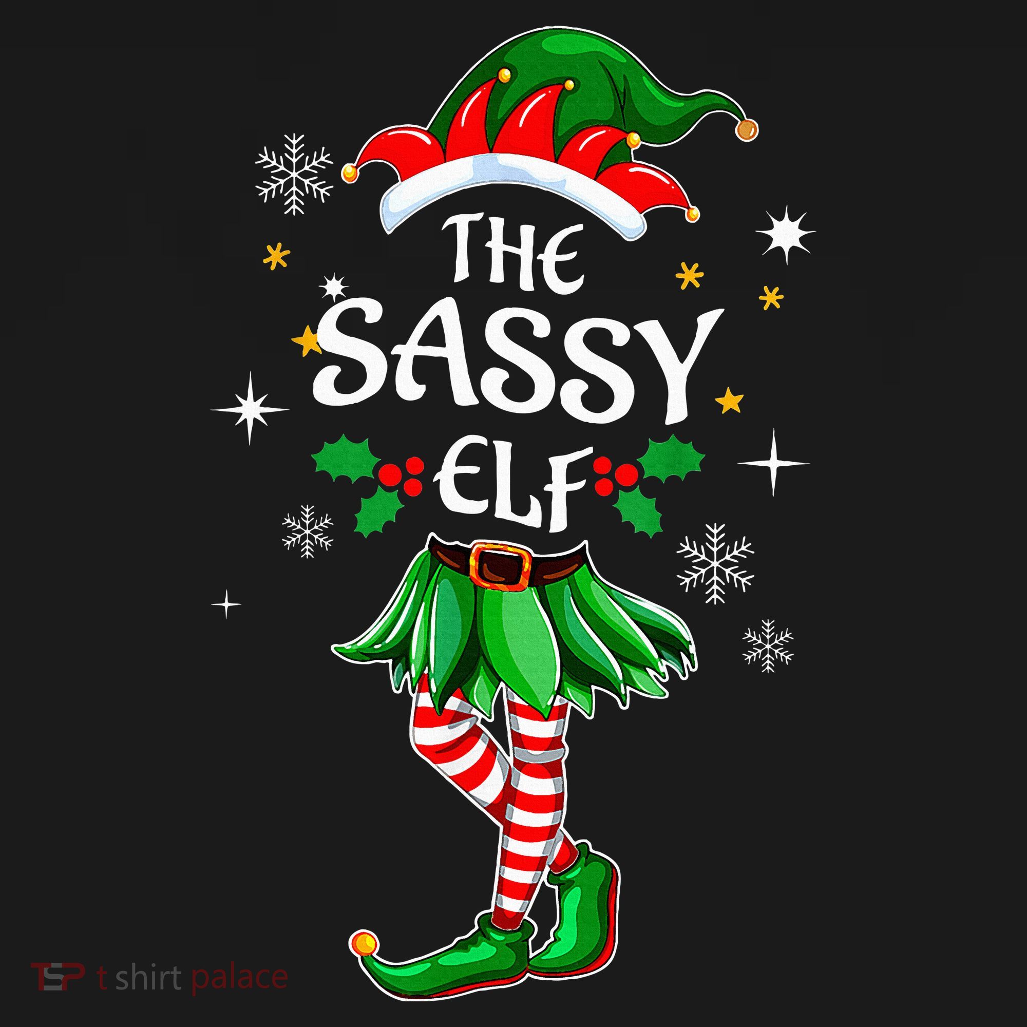I'm The Sassy Elf Cute Family Christmas Matching  Women's Tank Top