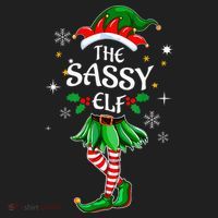 I'm The Sassy Elf Cute Family Christmas Matching  Hat thumb 2