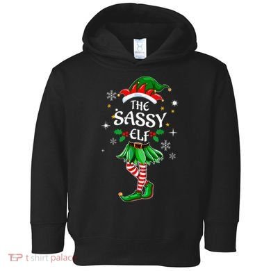 I'm The Sassy Elf Cute Family Christmas Matching  Toddler Hoodie
