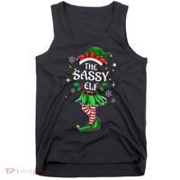 I'm The Sassy Elf Cute Family Christmas Matching  Tank Top thumb 0