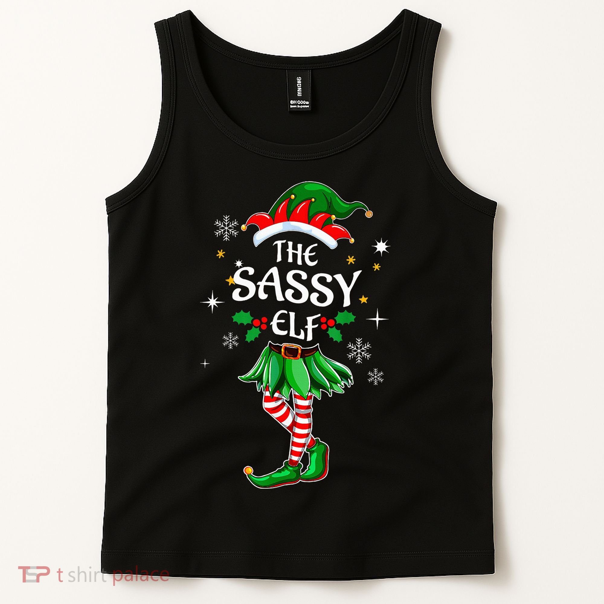 I'm The Sassy Elf Cute Family Christmas Matching  Tank Top