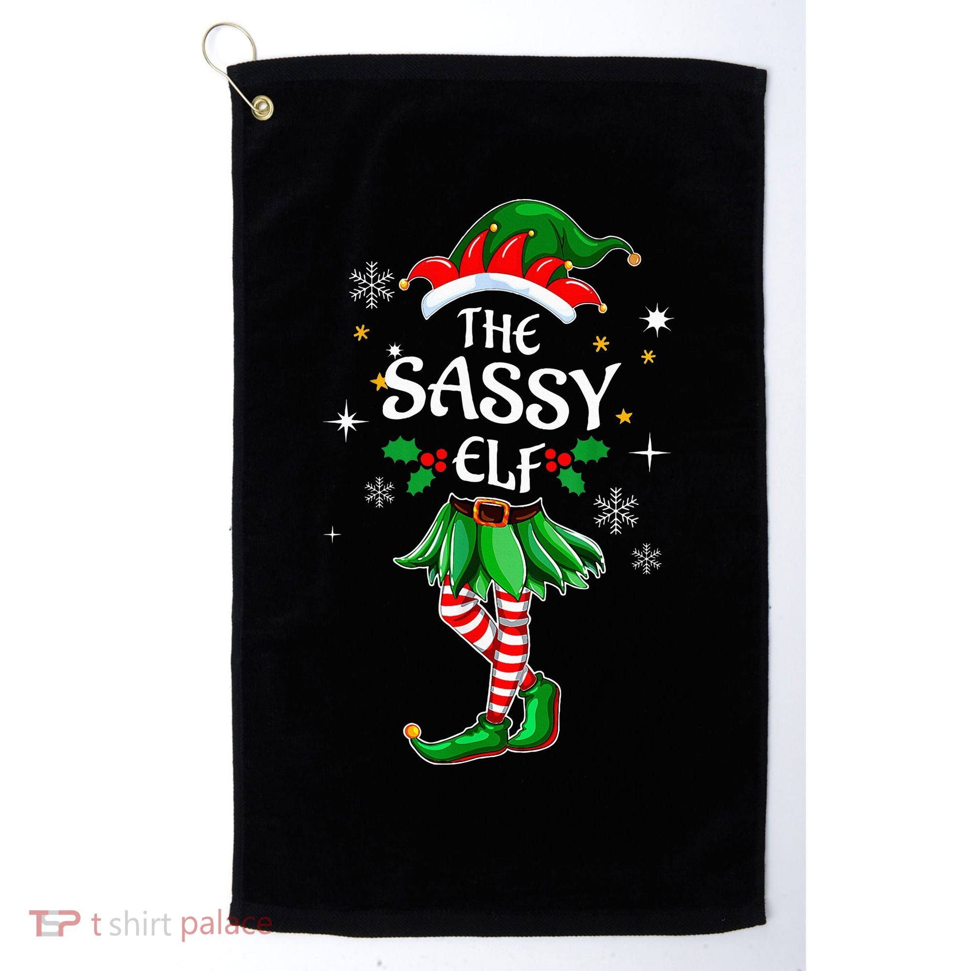I'm The Sassy Elf Cute Family Christmas Matching  Golf Towel