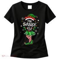 I'm The Sassy Elf Cute Family Christmas Matching  Women's T-Shirt thumb 0