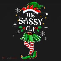 I'm The Sassy Elf Cute Family Christmas Matching  Women's T-Shirt thumb 6