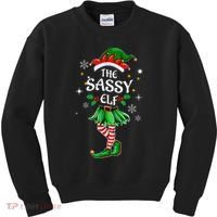I'm The Sassy Elf Cute Family Christmas Matching  Kids Sweatshirt thumb 0