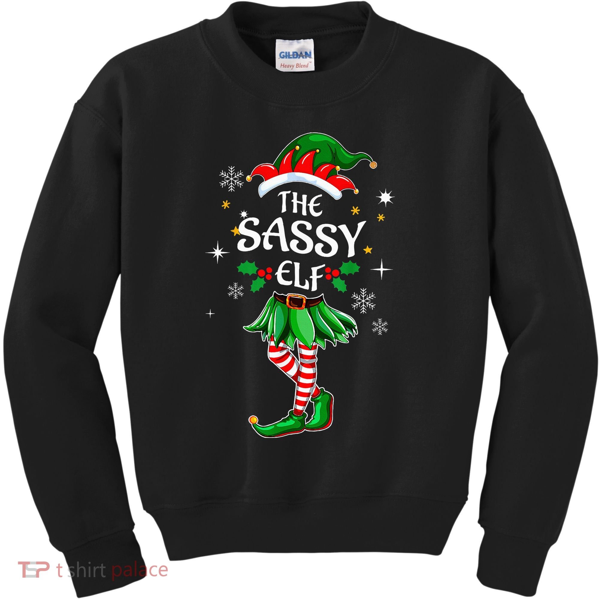 I'm The Sassy Elf Cute Family Christmas Matching  Kids Sweatshirt