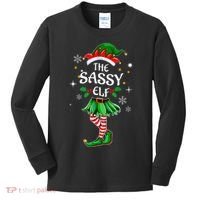 I'm The Sassy Elf Cute Family Christmas Matching  Kids Long Sleeve Shirt thumb 0