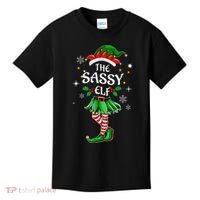 I'm The Sassy Elf Cute Family Christmas Matching  Kids T-Shirt thumb 0
