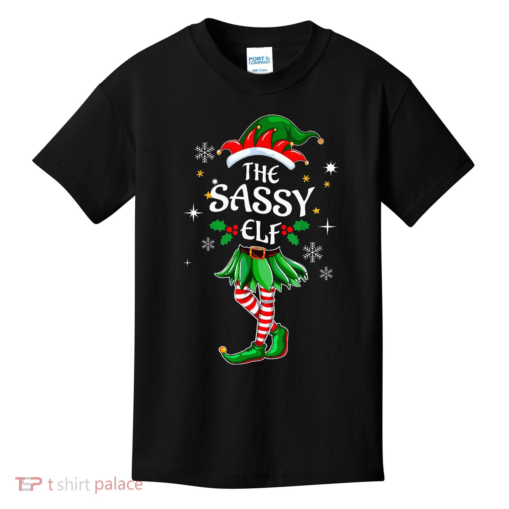 I'm The Sassy Elf Cute Family Christmas Matching  Kids T-Shirt