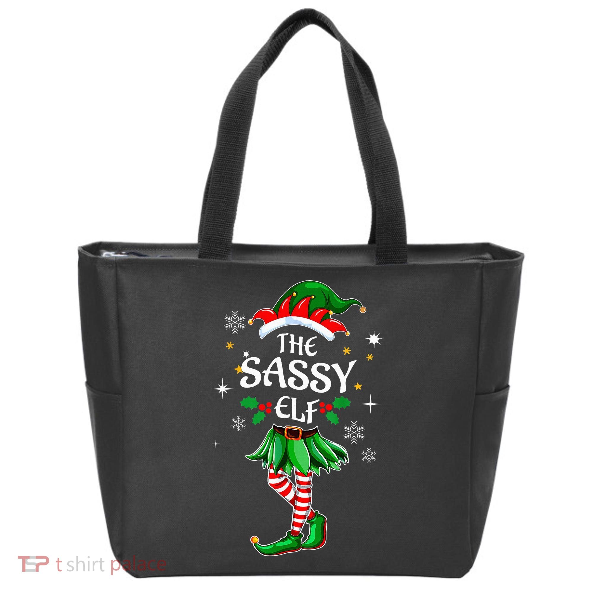 I'm The Sassy Elf Cute Family Christmas Matching  Tote Bag