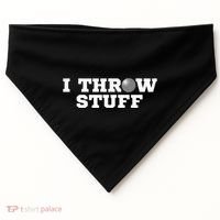 I Throw Stuff Shot Put Athlete Throwing USA-Made Doggie Bandana thumb 0