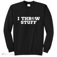I Throw Stuff Shot Put Athlete Throwing Sweatshirt thumb 0