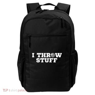 I Throw Stuff Shot Put Athlete Throwing Backpack