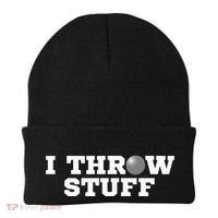 I Throw Stuff Shot Put Athlete Throwing Beanie thumb 0