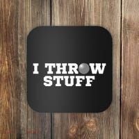 I Throw Stuff Shot Put Athlete Throwing Coaster thumb 0