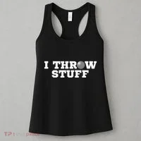 I Throw Stuff Shot Put Athlete Throwing Women's Tank Top thumb 3
