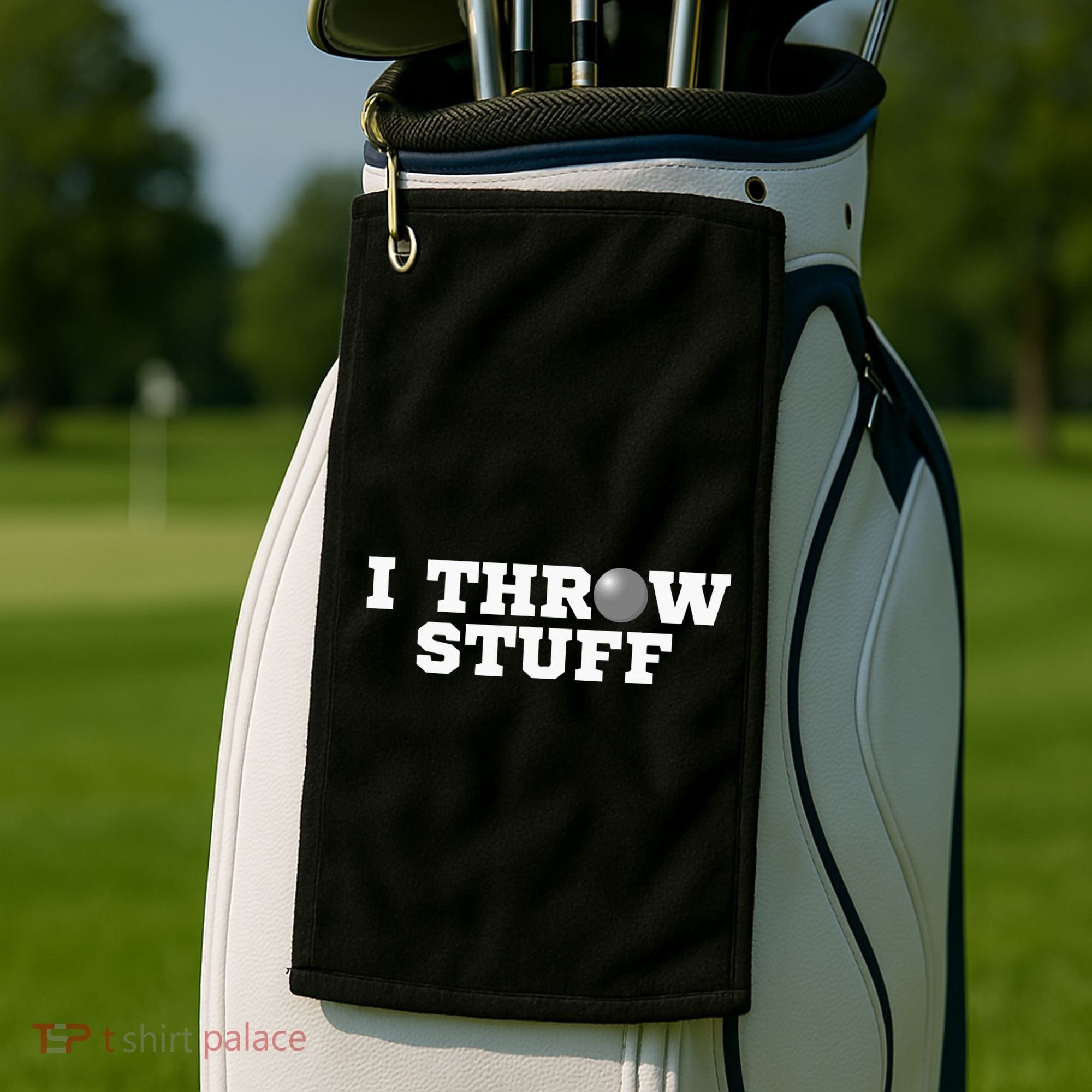 I Throw Stuff Shot Put Athlete Throwing Golf Towel