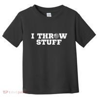 I Throw Stuff Shot Put Athlete Throwing Toddler T-Shirt thumb 0