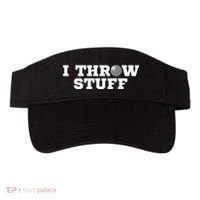 I Throw Stuff Shot Put Athlete Throwing Visor thumb 0