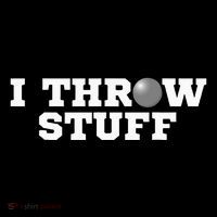 I Throw Stuff Shot Put Athlete Throwing Women's Long Sleeve Shirt thumb 2