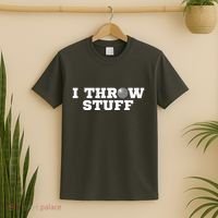 I Throw Stuff Shot Put Athlete Throwing T-Shirt thumb 2