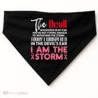 I'm The Storm Breast Cancer USA-Made Doggie Bandana thumb 0
