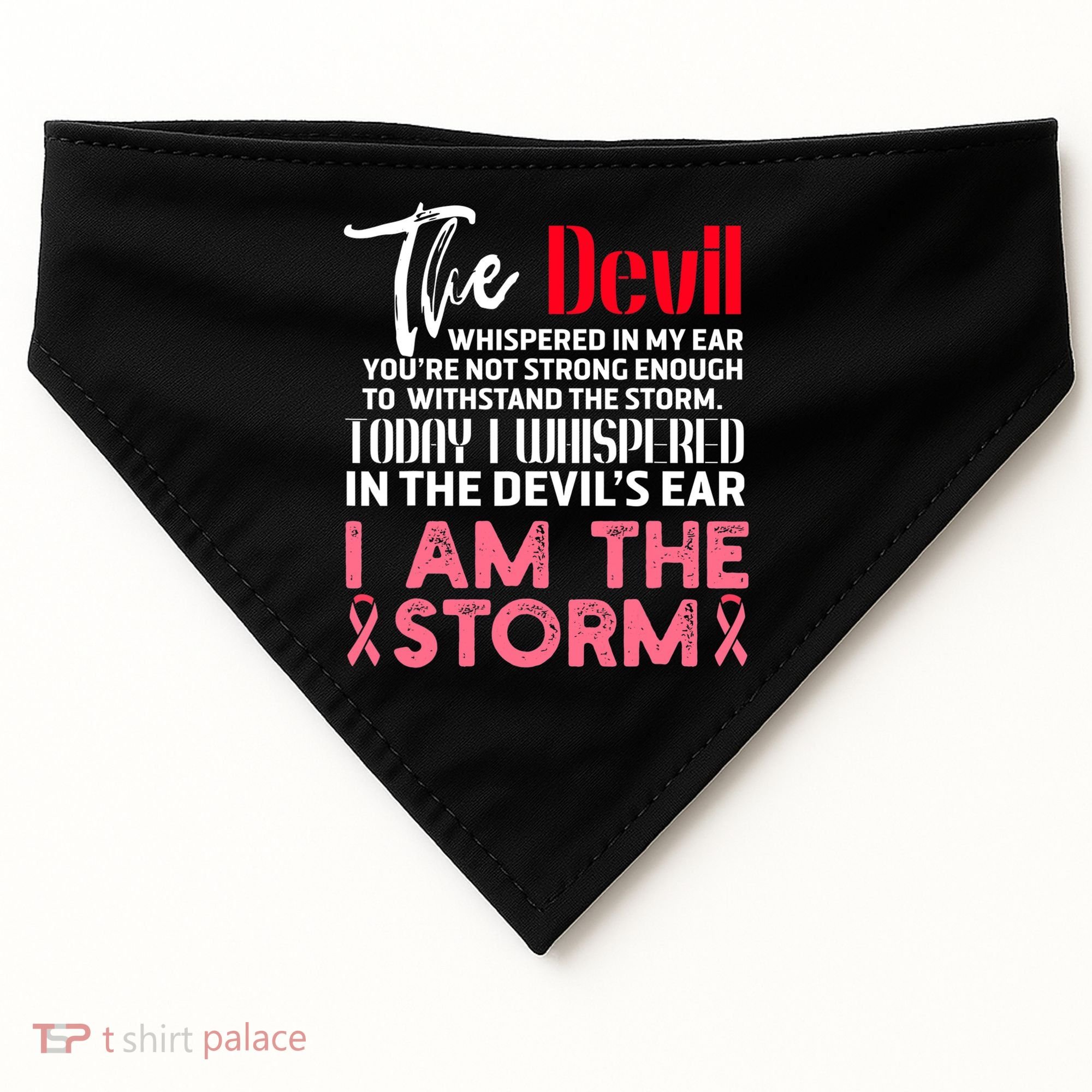 I'm The Storm Breast Cancer USA-Made Doggie Bandana