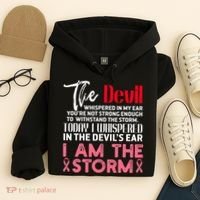 I'm The Storm Breast Cancer Hoodie thumb 4