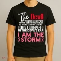 I'm The Storm Breast Cancer T-Shirt thumb 3