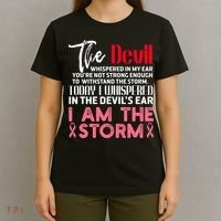 I'm The Storm Breast Cancer T-Shirt thumb 4