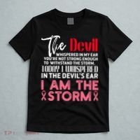 I'm The Storm Breast Cancer T-Shirt thumb 5
