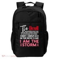 I'm The Storm Breast Cancer Backpack thumb 0