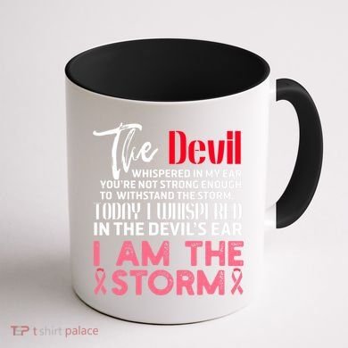 I'm The Storm Breast Cancer Coffee Mug back
