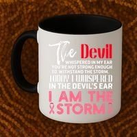 I'm The Storm Breast Cancer Coffee Mug thumb 2
