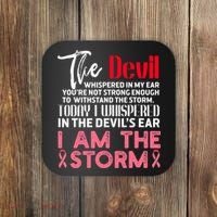 I'm The Storm Breast Cancer Coaster thumb 0