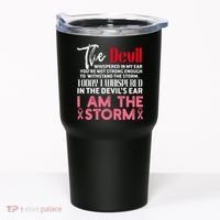 I'm The Storm Breast Cancer Tumbler thumb 0