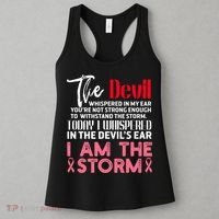 I'm The Storm Breast Cancer Women's Tank Top thumb 3
