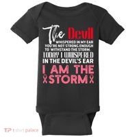 I'm The Storm Breast Cancer Baby Bodysuit thumb 0
