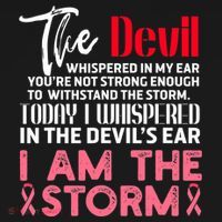 I'm The Storm Breast Cancer Baby Bodysuit thumb 2