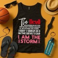 I'm The Storm Breast Cancer Tank Top thumb 4